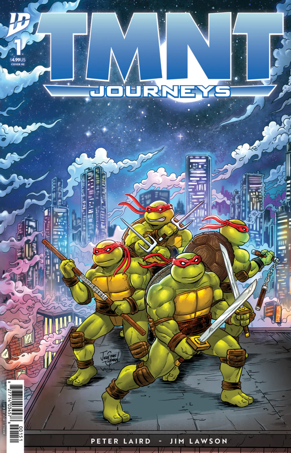 TMNT TEENAGE MUTANT NINJA TURTLES JOURNEYS #1 (2025) - VIRGIN & TRADE EXCLUSIVE - LYMAN
