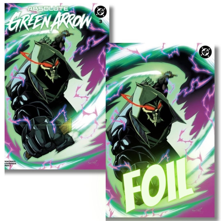 ABSOLUTE GREEN ARROW #3 SDCC TRADE & FOIL EXCLUSIVE -  MARIO FOCCILLO - PRE SALE EST SHIP 7/27