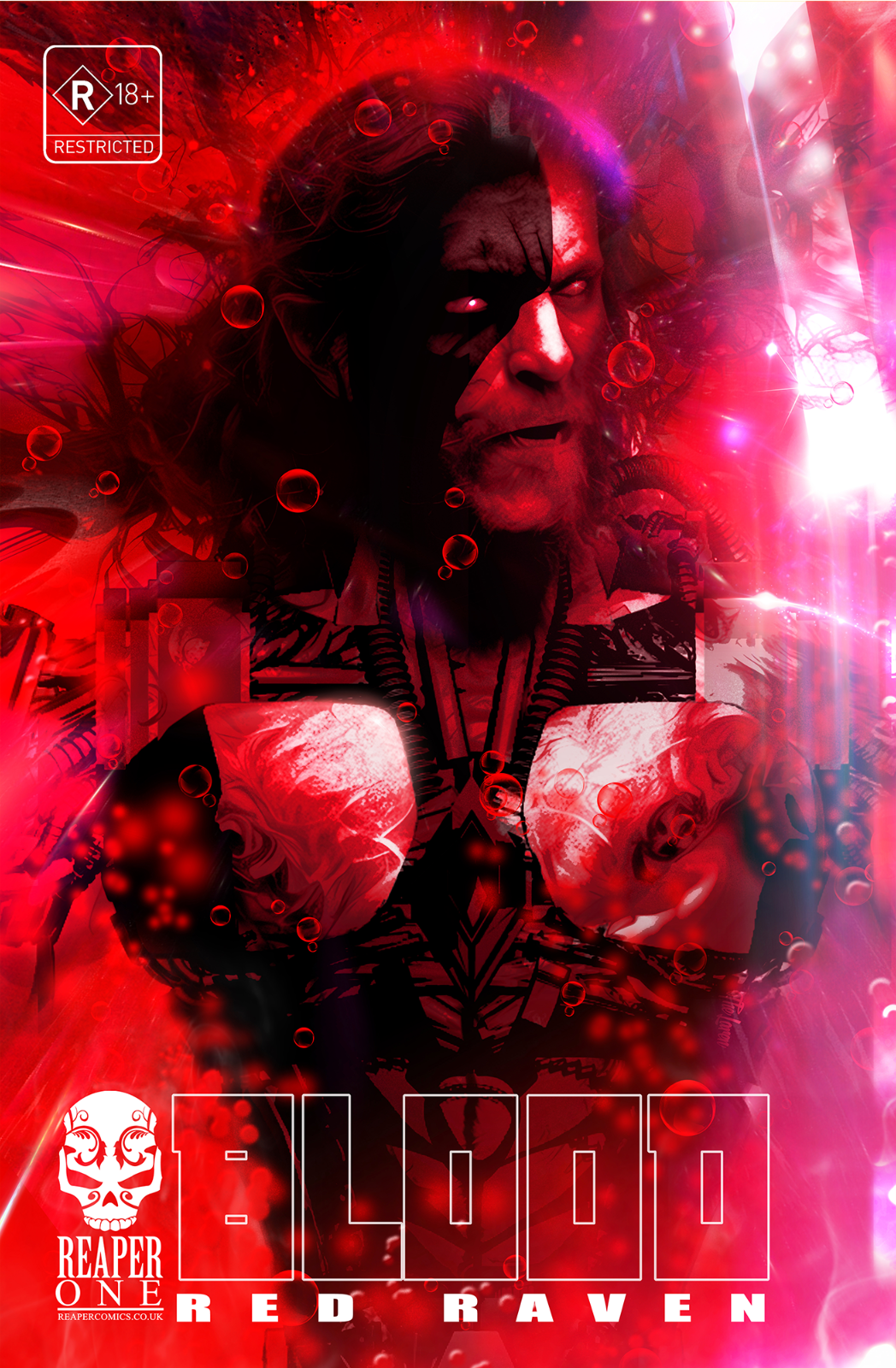 BLOOD RED RAVEN 1 REMASTERED EXCLUSIVE VIRGIN & TRADE FOIL SET - LE 25