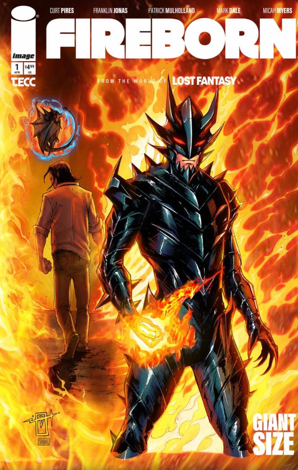 FIREBORN #1 EXCLUSIVE IMAGE COMICS - URIBE - 1ST APP - LTD 300 COA