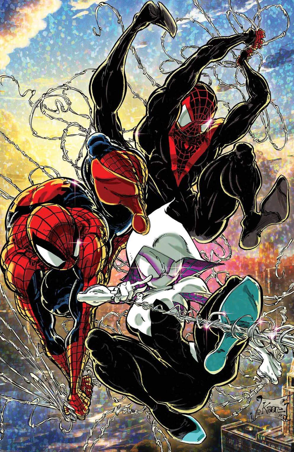 SPIDER-GWEN SMASH #1 EXCLUSIVE VIRGIN/TRADE 90s RETRO - KAARE ANDREWS  LTD 1000