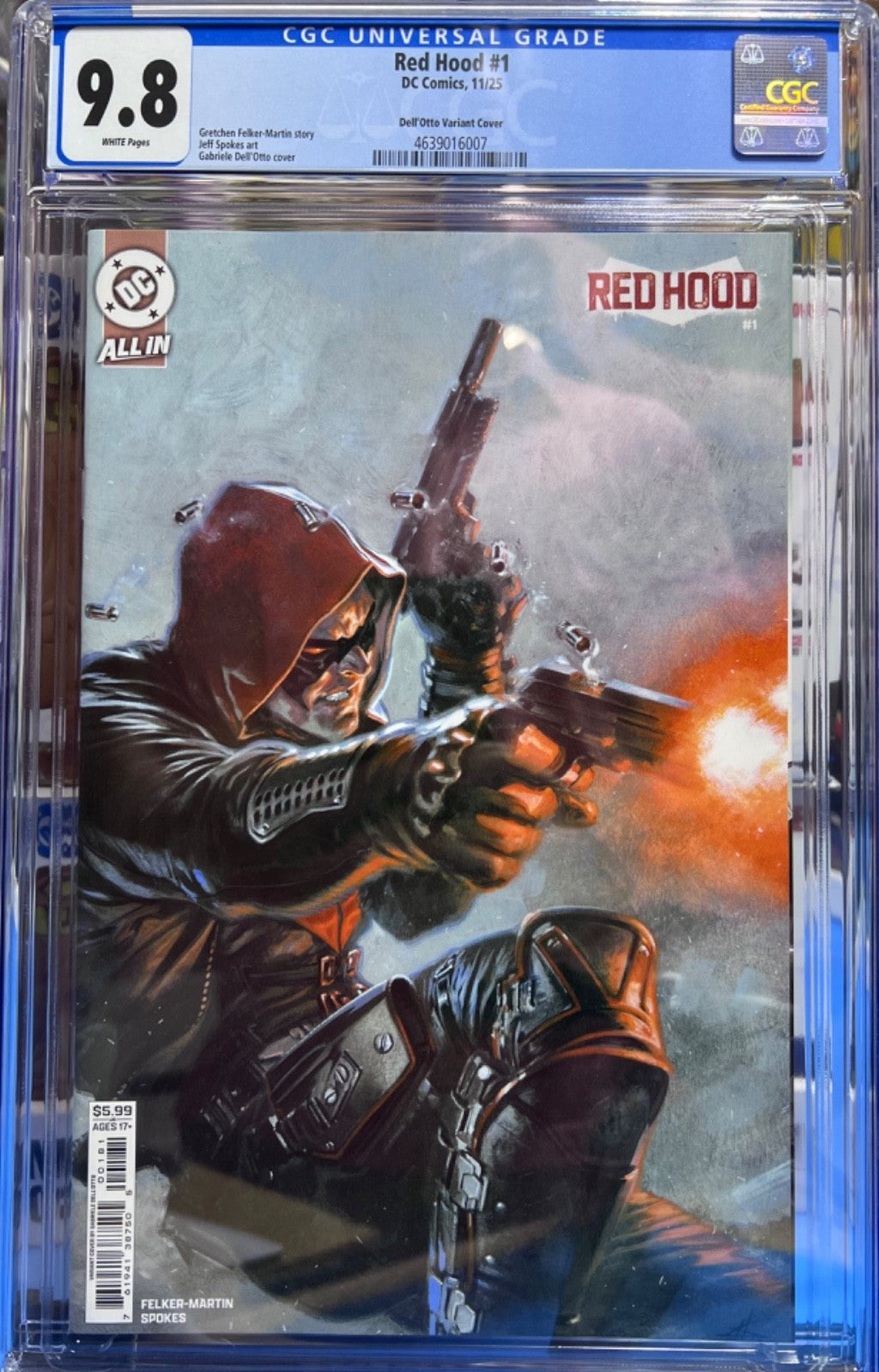 9.8 CGC RED HOOD #1 Controversial Issue Out of Print DELL OTTO Cover