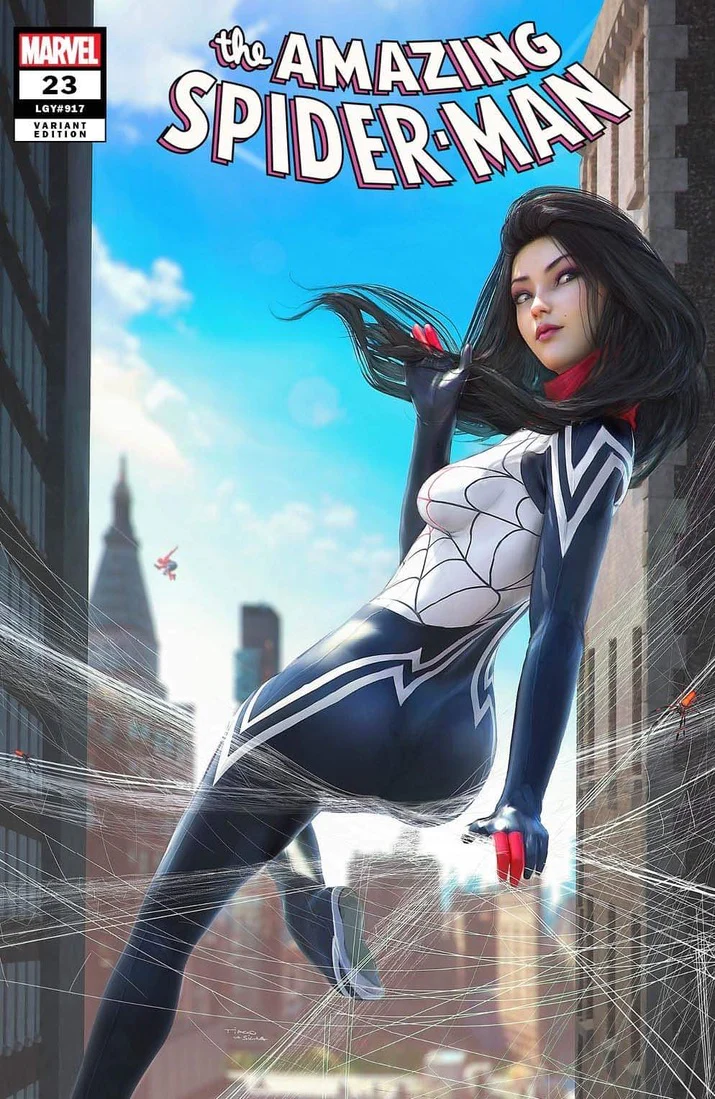 AMAZING SPIDER-MAN #23 EXCLUSIVE VIRGIN/TRADE - TIAGO DA SILVA - SILK