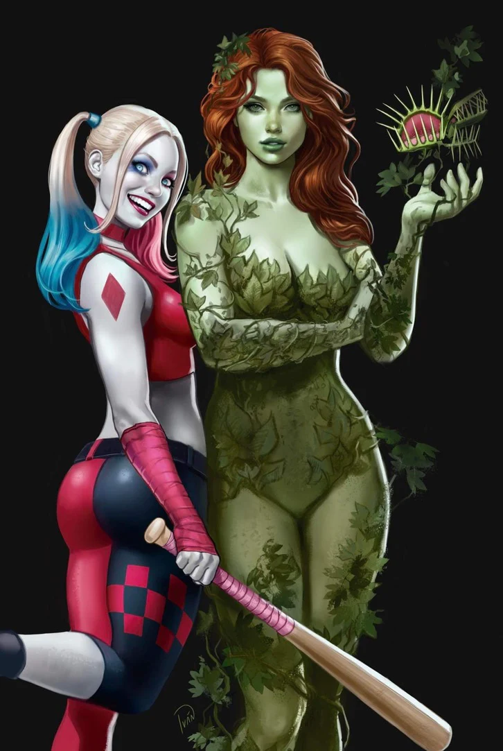 HARLEY QUINN #36 EXCLUSIVE TRADE/VIRGIN - TALAVERA - POISON IVY