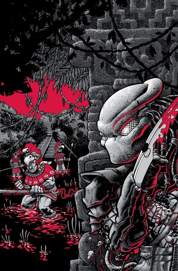 1:100 PREDATOR BLACK WHITE BLOO #2 VIRGIN INCENTIVE - HOMAGE - GONZO