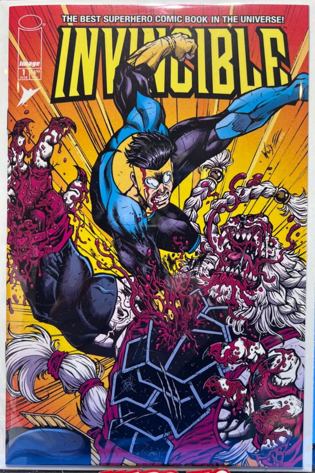 INVINCIBLE #1 MEGACON EXCLUSIVE FACSIMILE - MARIA WOLF - LTD 1500 w/COA