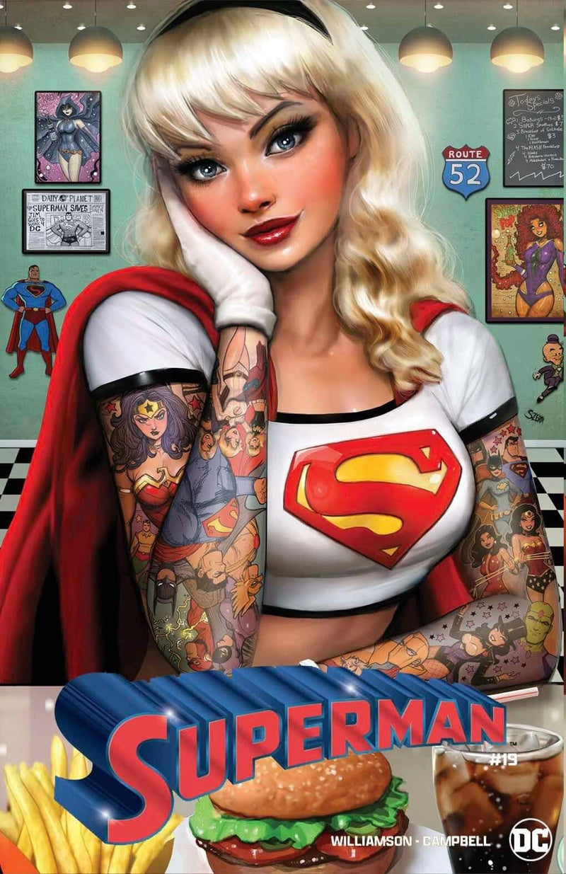 SUPERMAN 18-19 EXCLUSIVE TRADE SET - POWER GIRL, SUPERGIRL - SZERDY - DINER