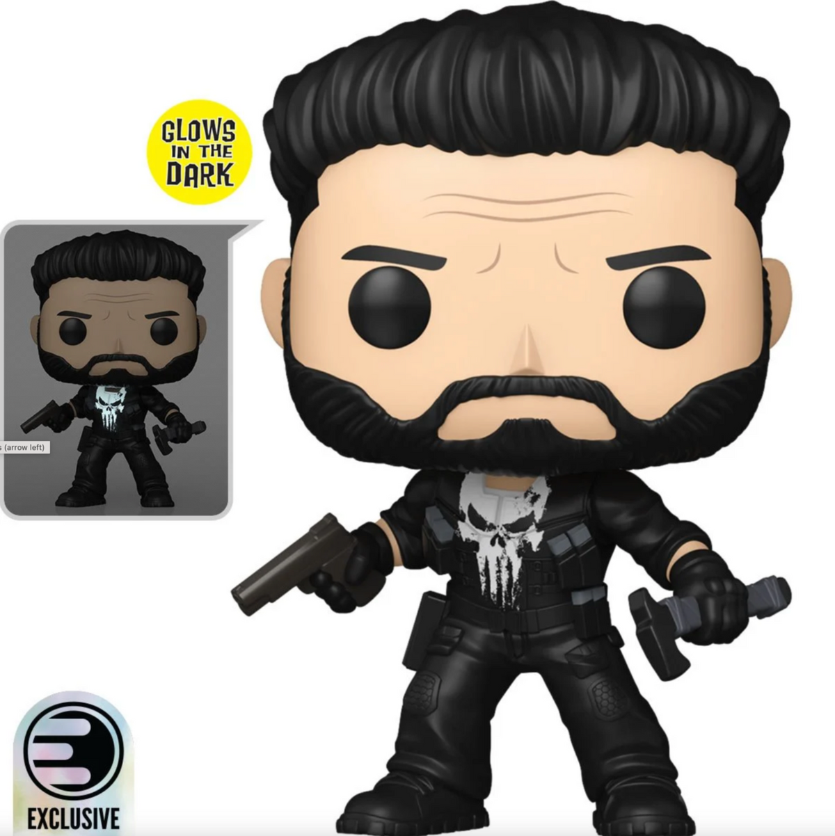PUNISHER ONE LASK KILL  GLOW-in-the-DARK FUNKO Pop! EXCLUSIVE 1635 - NIB