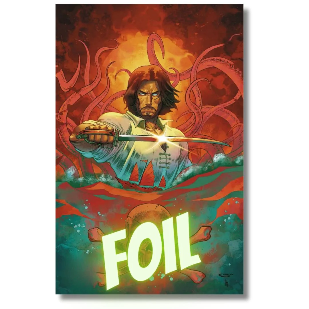 BRZRKR BLEEDING TIDE #1 VIRGIN FOIL  EXCLUSIVE - SHAH  LTD 500 KEANU