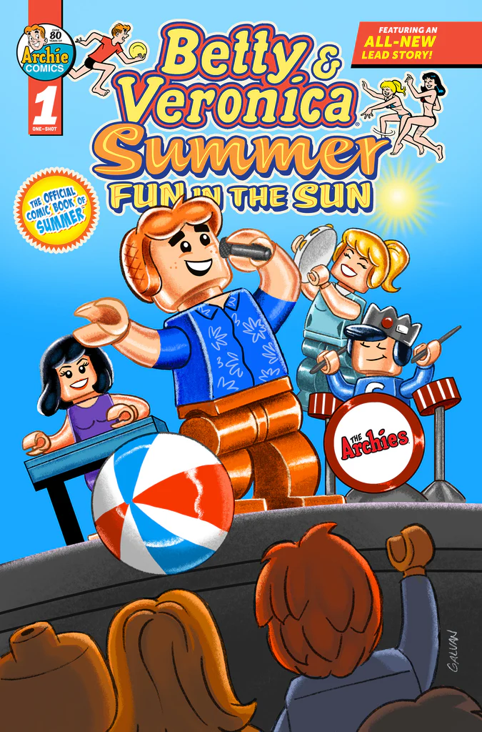 ARCHIE BETTY & VERONICA  SUMMER FUN #1 LEGO EXCLUSIVE HOMAGE - GALVAN LTD 250