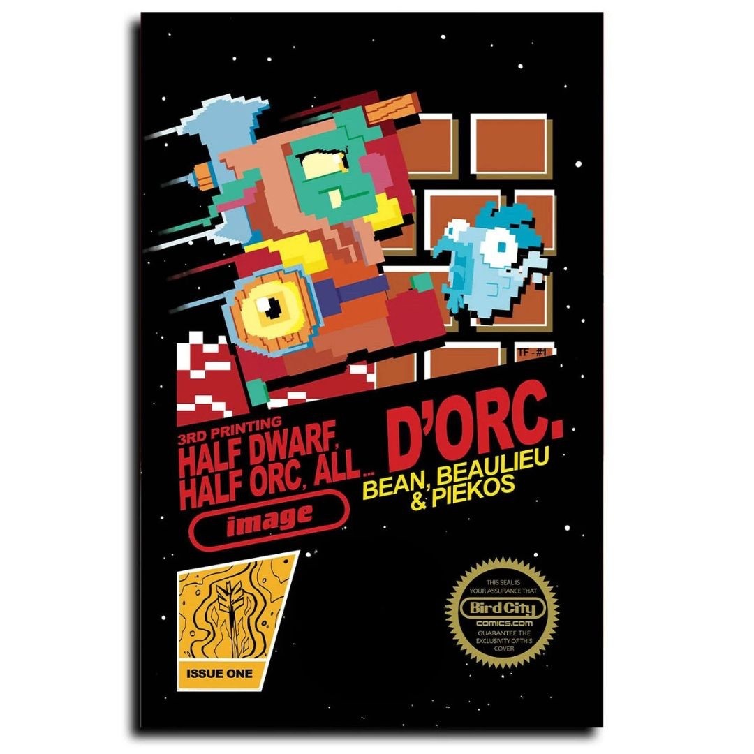 D'ORC #1 EXCLUSIVE 3RD PRINT SUPER MARIO HOMAGE FORSTNER LTD 500