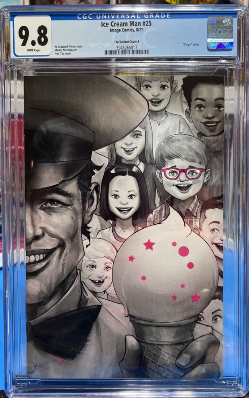 9.8 CGC ICE CREAM MAN #25 VIRGIN EXCLUSIVE  COLOR SPLAS- IVAN TAO - MOVIE COMING