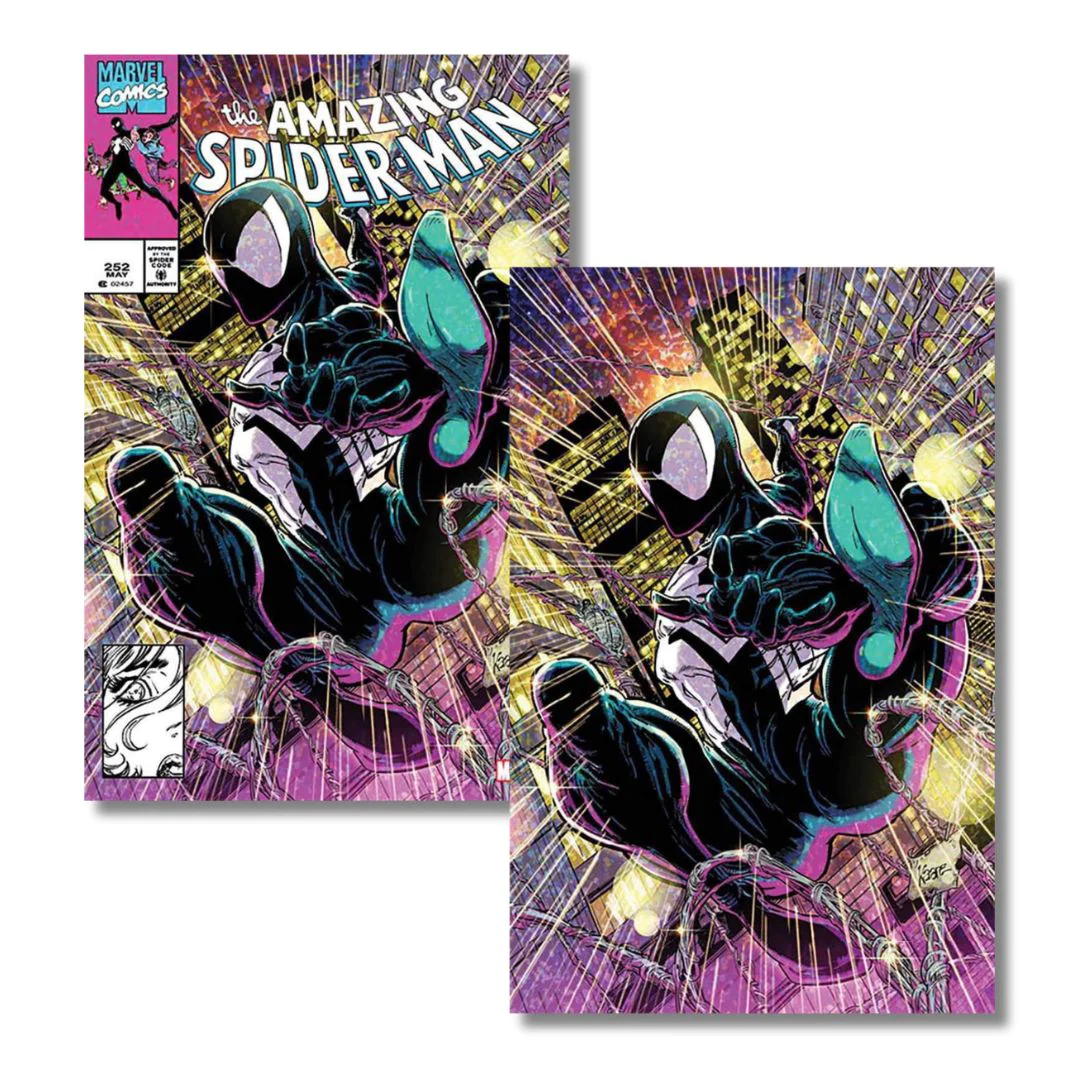 AMAZING SPIDER-MAN #252 FACSIMILE EXCLUSIVE VIRGIN/TRADE - BLACK SUIT - ANDREWS