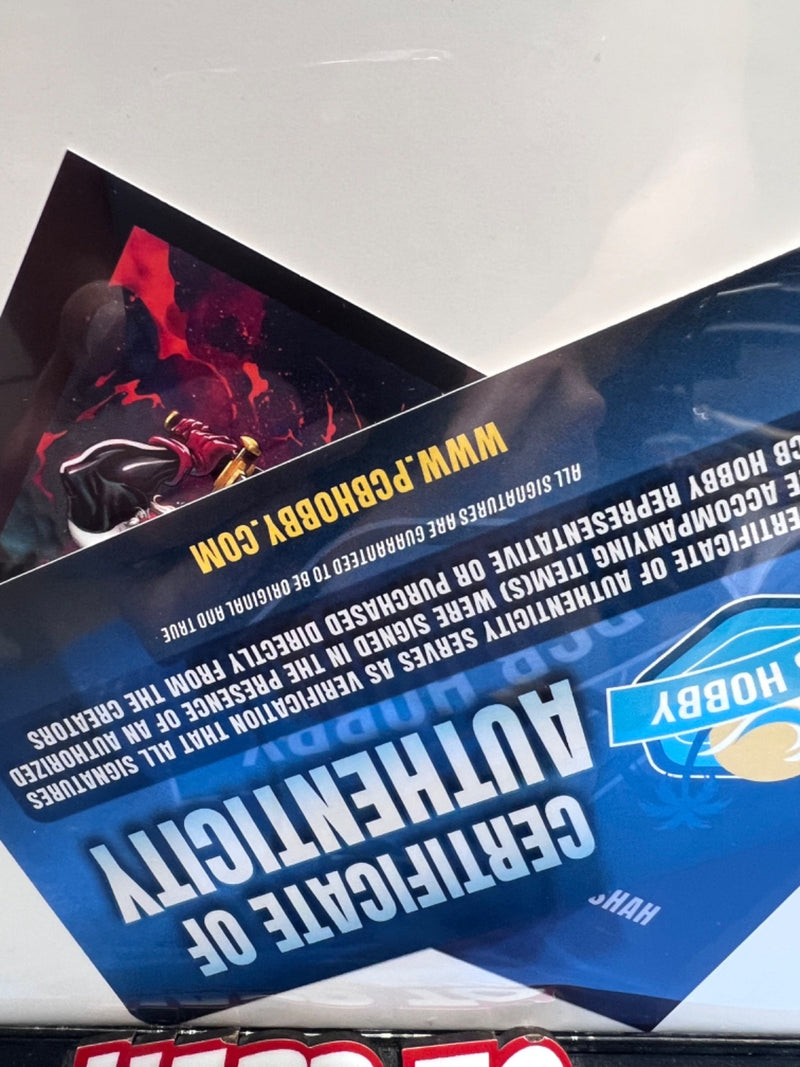 SIGNED BATTLE BEAST #7 VIRGIN FOIL EXCLUSIVE - SHAH - LTD 1K - INVINCIBLE - COA