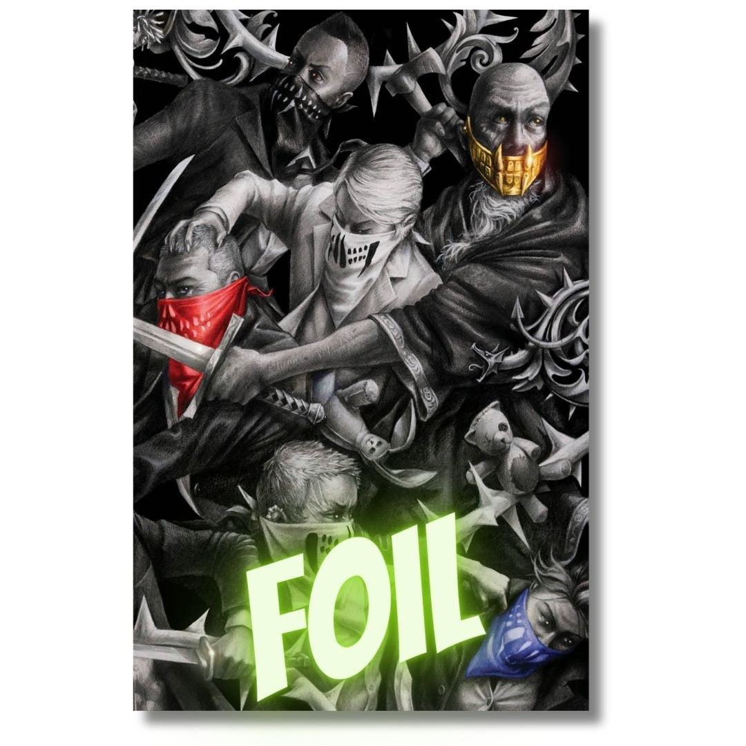 FALL OF THE HOUSE OF SLAUGHTER #1 VIRGIN EXCLUSIVE CURREY WRAPAROUND FOIL LT 300