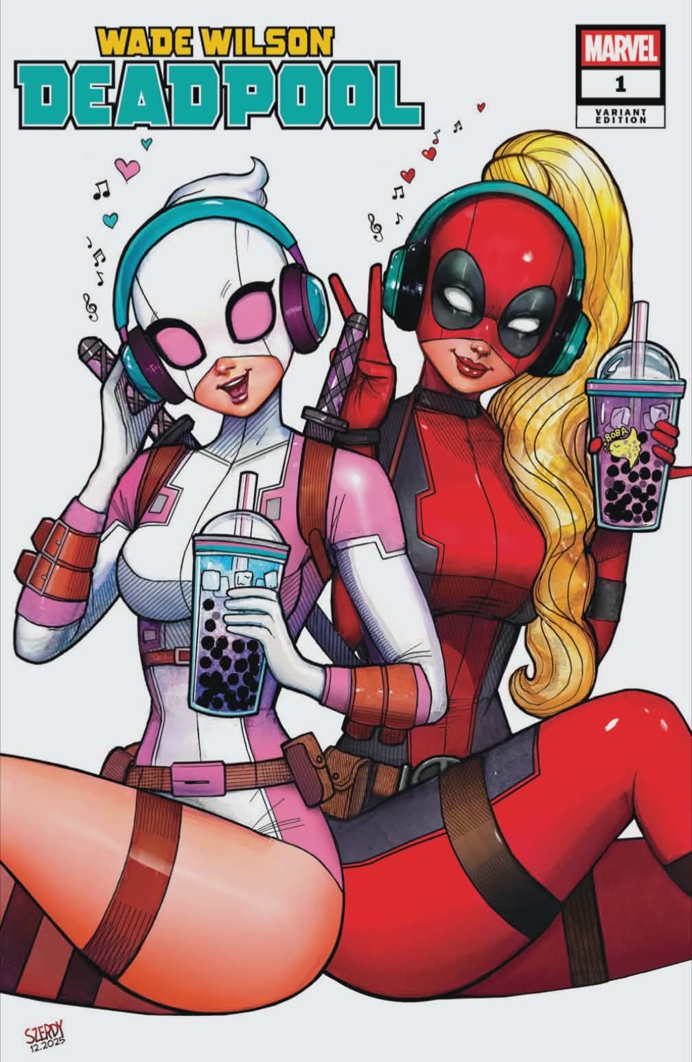 WADE WILSON DEADPOOL #1 EXCLUSIVE TRADE - SZERDY - GWENPOOL & LADY DEADPOOL