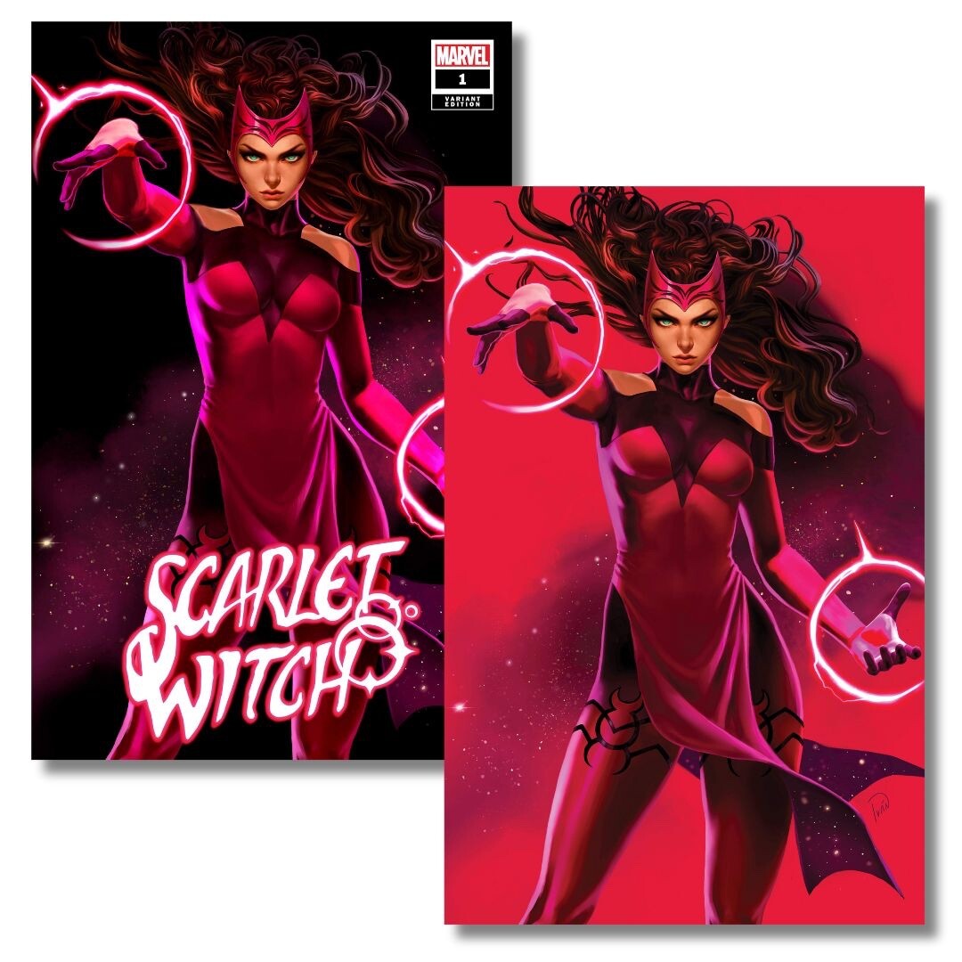 SCARLET WITCH #1 EXCLUSIVE VIRGIN/TRADE - TALAVERA - LTD 600 COA