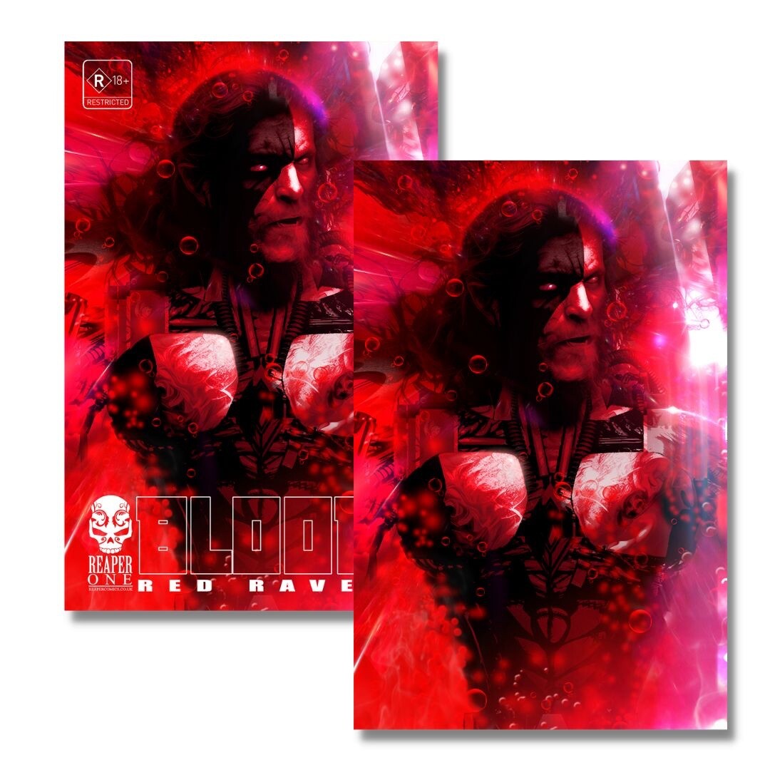 BLOOD RED RAVEN 1 REMASTERED EXCLUSIVE VIRGIN & TRADE FOIL SET - LE 25