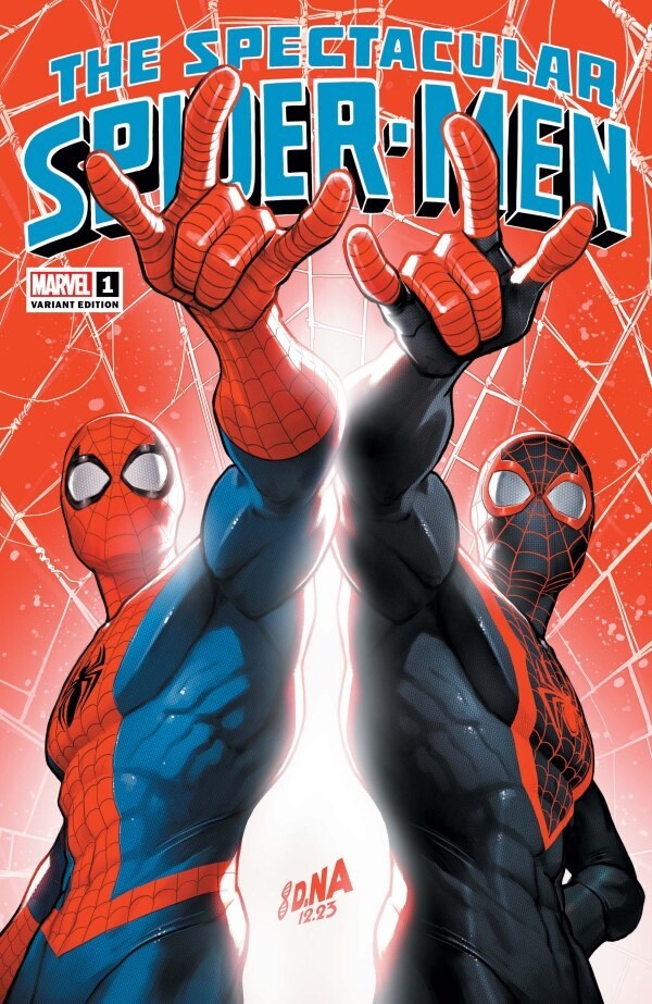 SPECTACULAR SPIDER-MEN #1 EXCLUSIVE CHEW TRADE & 1:25 NAKAYAMA - MILES MORLAES