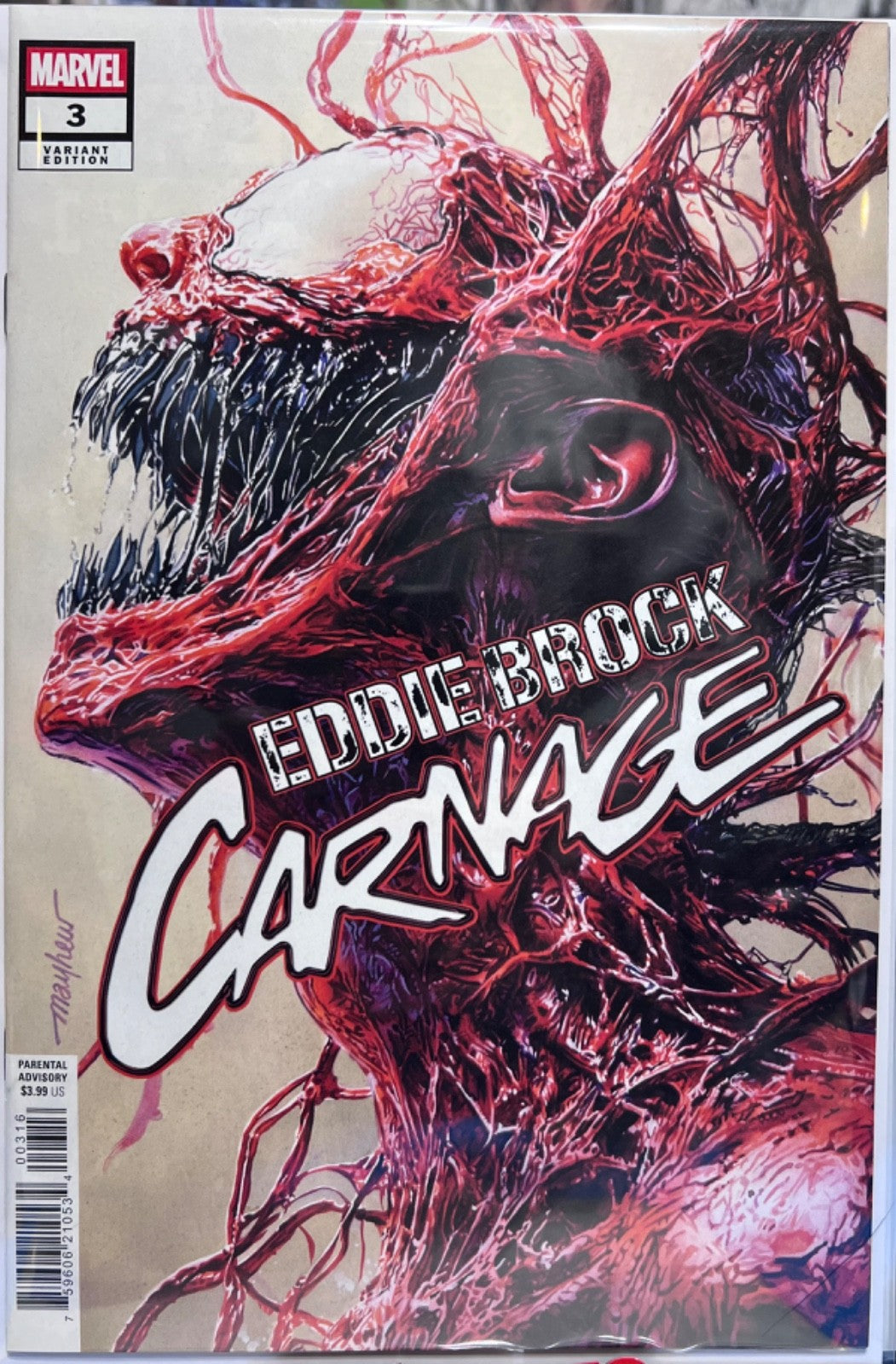 1:25 EDDIE BROCK CARNAGE #3 INCENTIVE - MIKE MAYHEW 2025