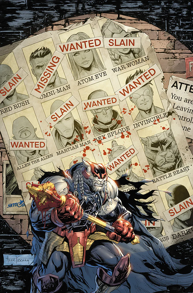 BATTLE BEAST #1 VIRGIN EXCLUSIVE XMEN HOMAGE - KIRKHAM - INVINCIBLE