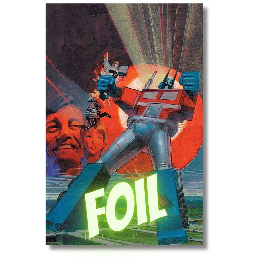 TRANSFORMERS #1 40th ANNIVERSARY FOIL VIRGIN EXCLUSIVE NYCC SIENKIENWICZ  COA