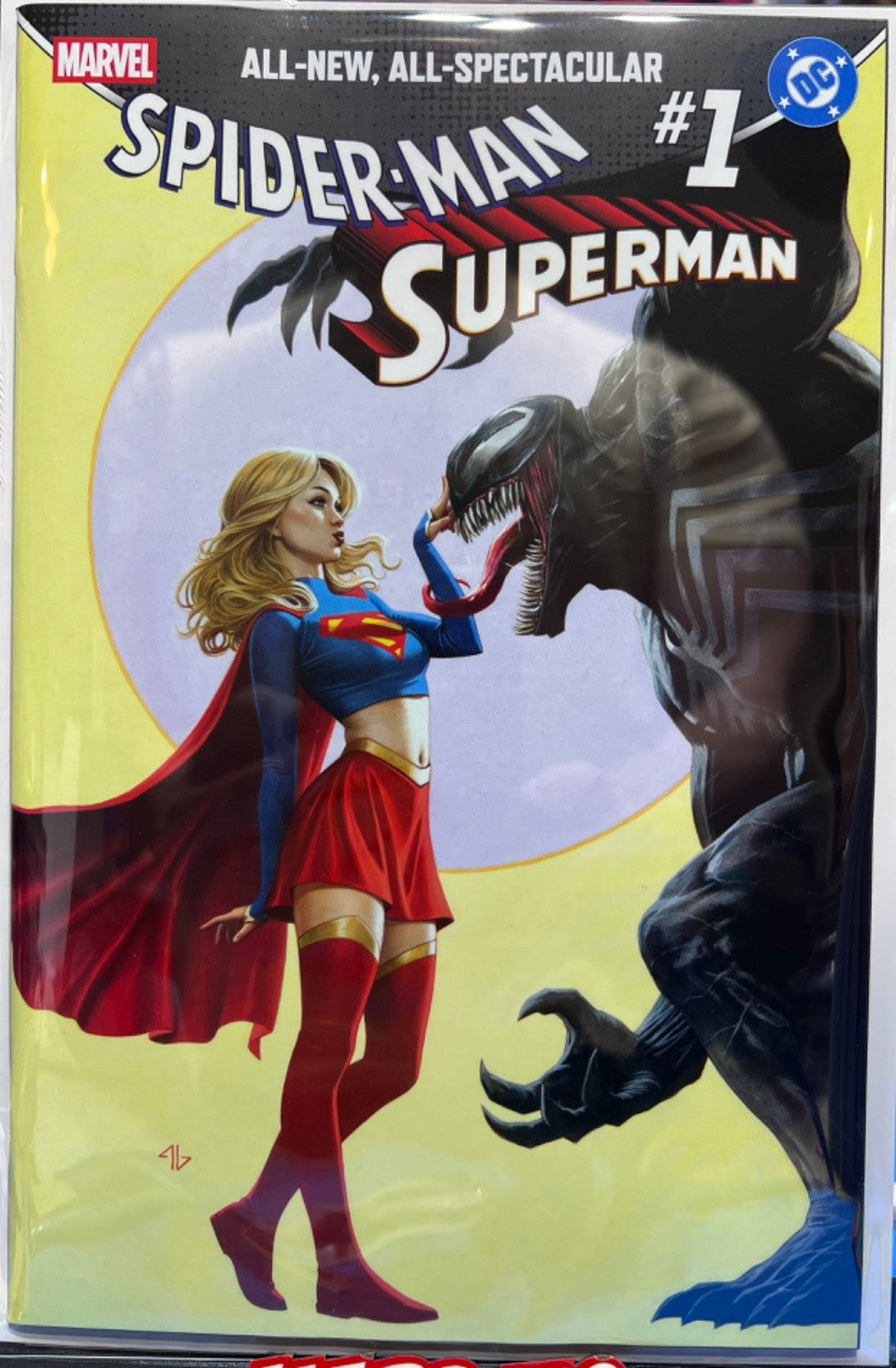 SPIDER-MAN SUPERMAN #1 EXCLUSIVE SUPERGIRL & VENOM - GRANOV - SOLD OUT