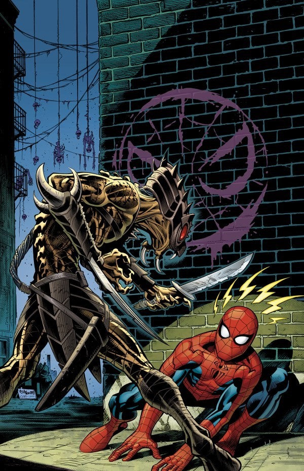 1:25 PREDATOR Vs. SPIDER-MAN #2 VIRGIN 2nd PRINT - McGUINNESS - LOW PRINT