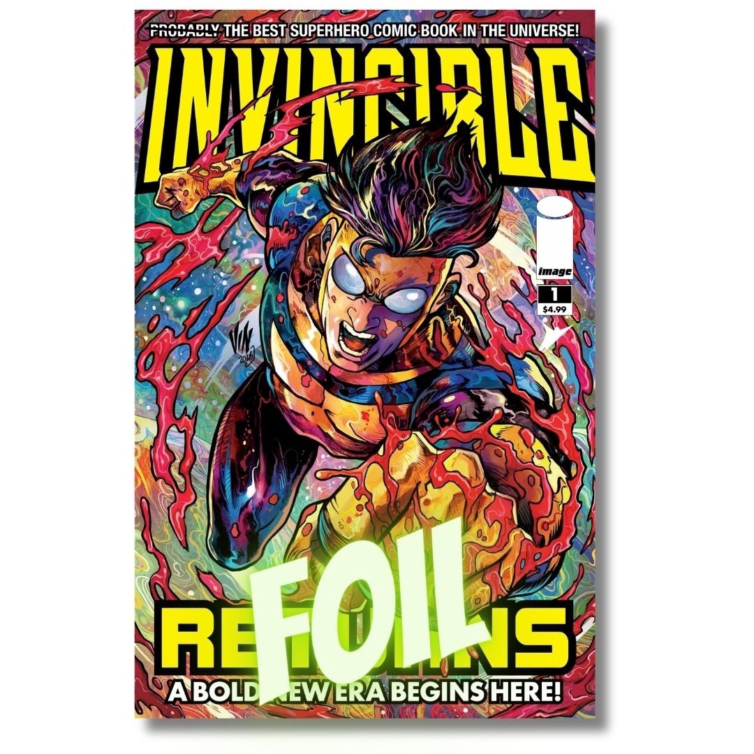 INVINCIBLE RETURNS #1 FOIL EXCLUSIVE FACSIMILE - RICCARDI LTD 1500  1ST THRAGG