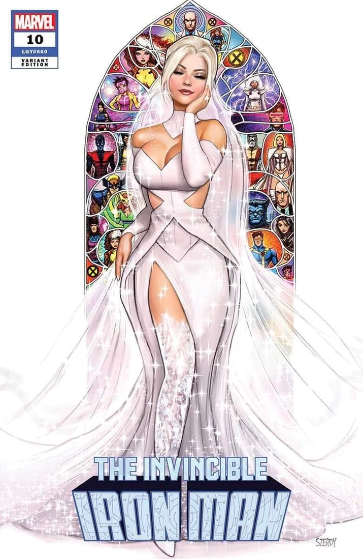 INVINCIBLE IRON MAN 10 EXCLUSIVE VIRGIN/TRADE - NATHAN SZERDY - EMMA FROST