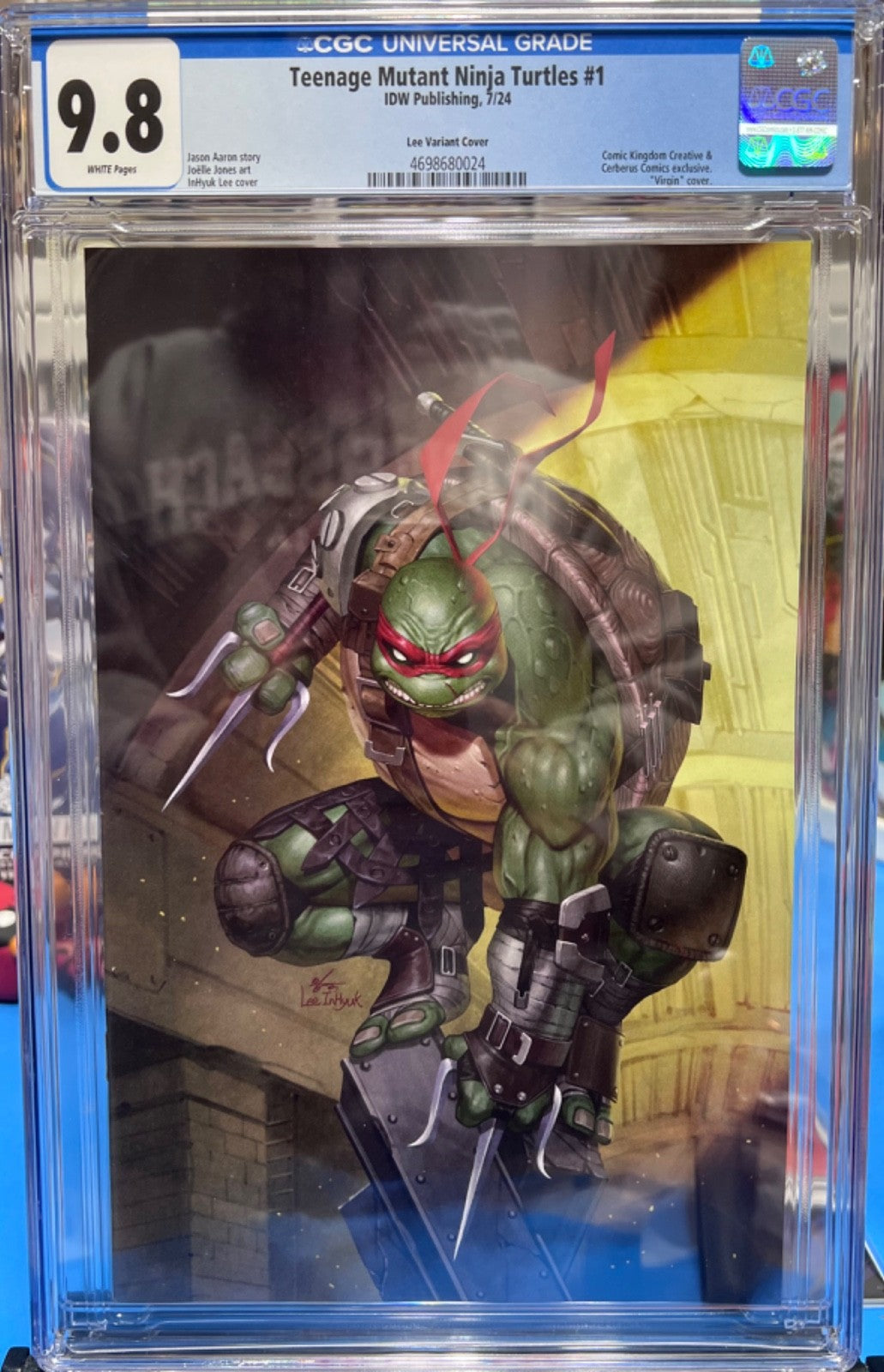 9.8 CGC TMNT TEENAGE MUTANT NINJA TURTLES #1 VIRGIN EXCLUSIVE - INHYUK - 2024