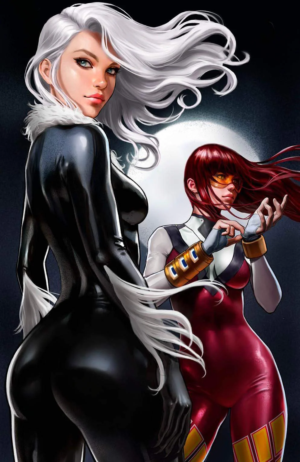JACKPOT & BLACK CAT #1 EXCLUSIVE VIRGIN/TRADE - TALAVERA LTD 600 COA - 1ST COVER