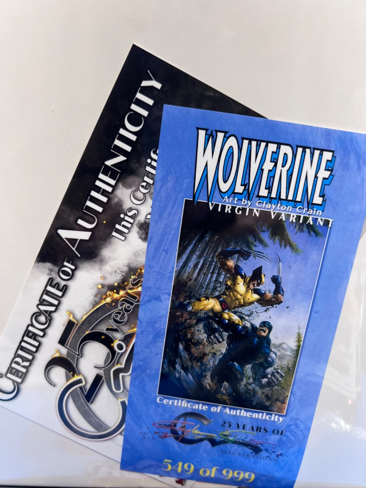 WOLVERINE #1 SIGNED 'CRAINBOW' CLAYTON CRAIN VIRGIN EXCLUSIVE LTD 999