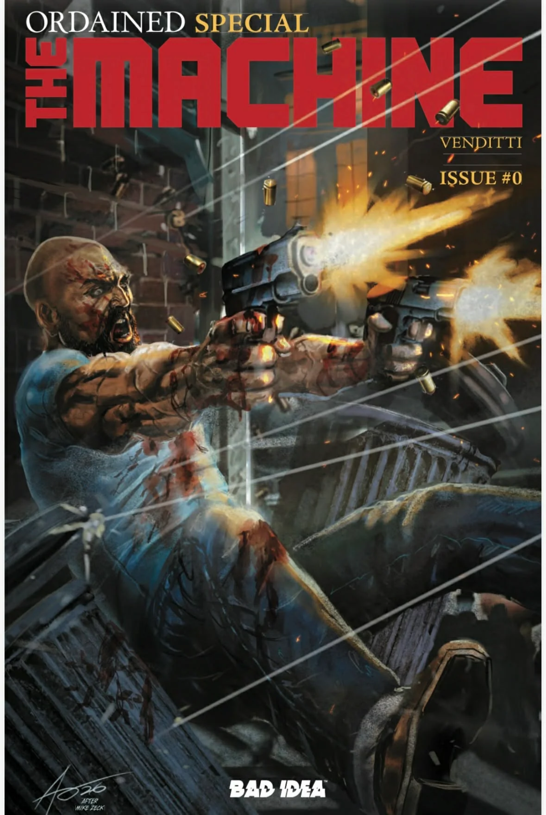 ORDAINED THE MACHINE #0 EXCLUISVE RUDY AO PUNISHER HOMAGE & 1:20 BATMAN HOMAGE