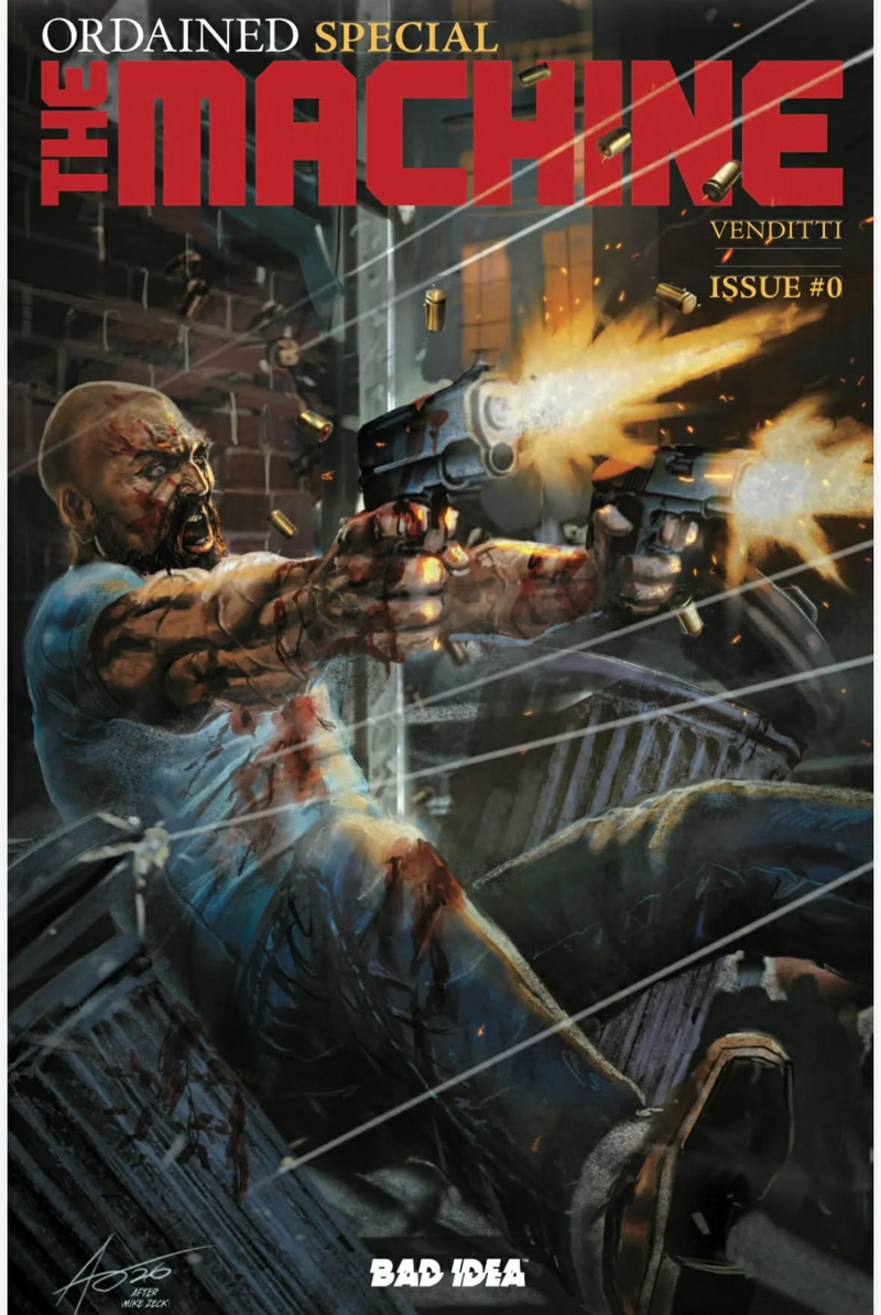 ORDAINED THE MACHINE #0 EXCLUISVE RUDY AO PUNISHER HOMAGE & 1:20 BATMAN HOMAGE