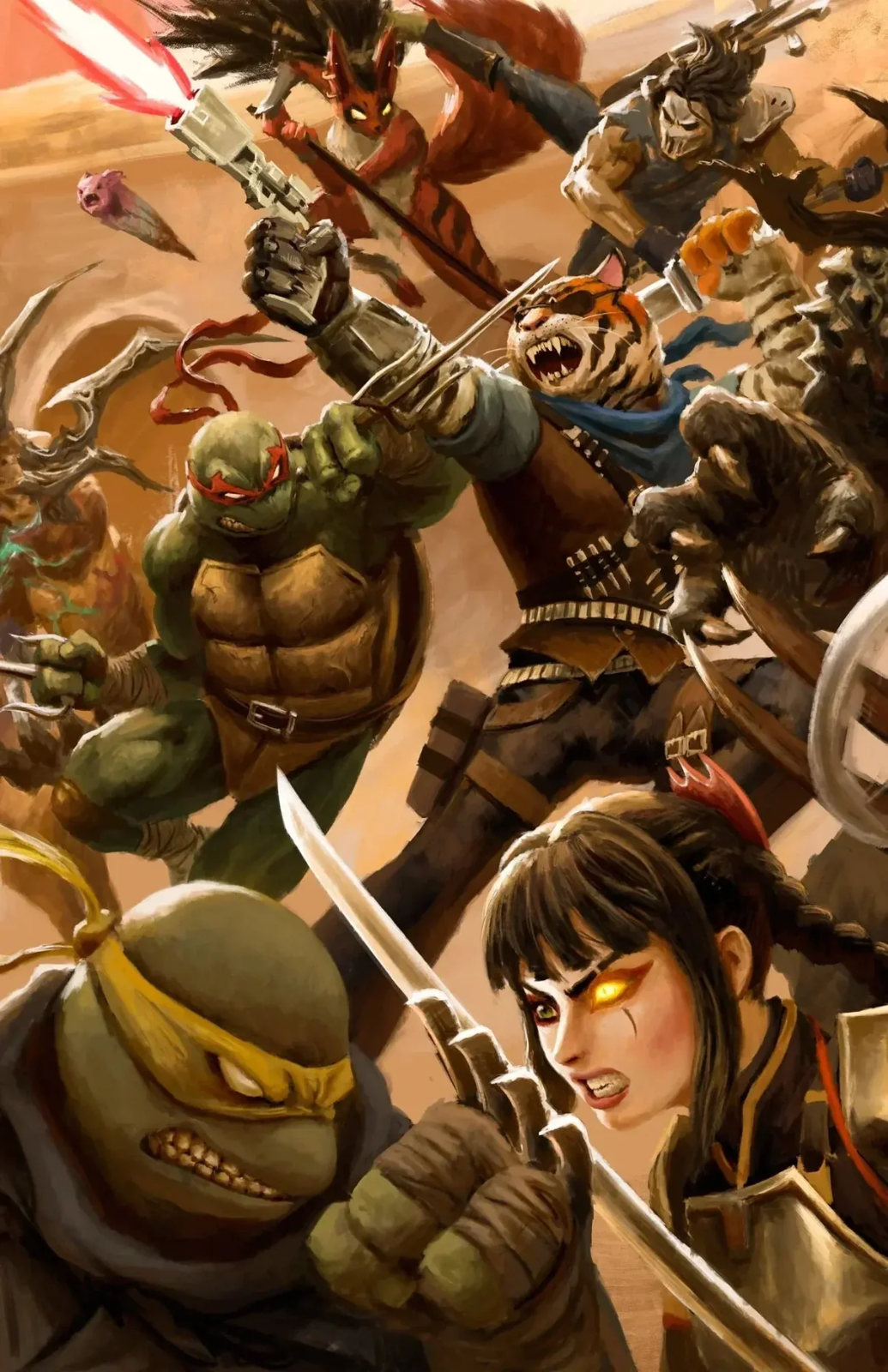 TMNT TEENAGE MUTANT NINJA TURTLES BATTLE NEXUS #1-5 VIRGIN EXCLUSIVE SET - NRG