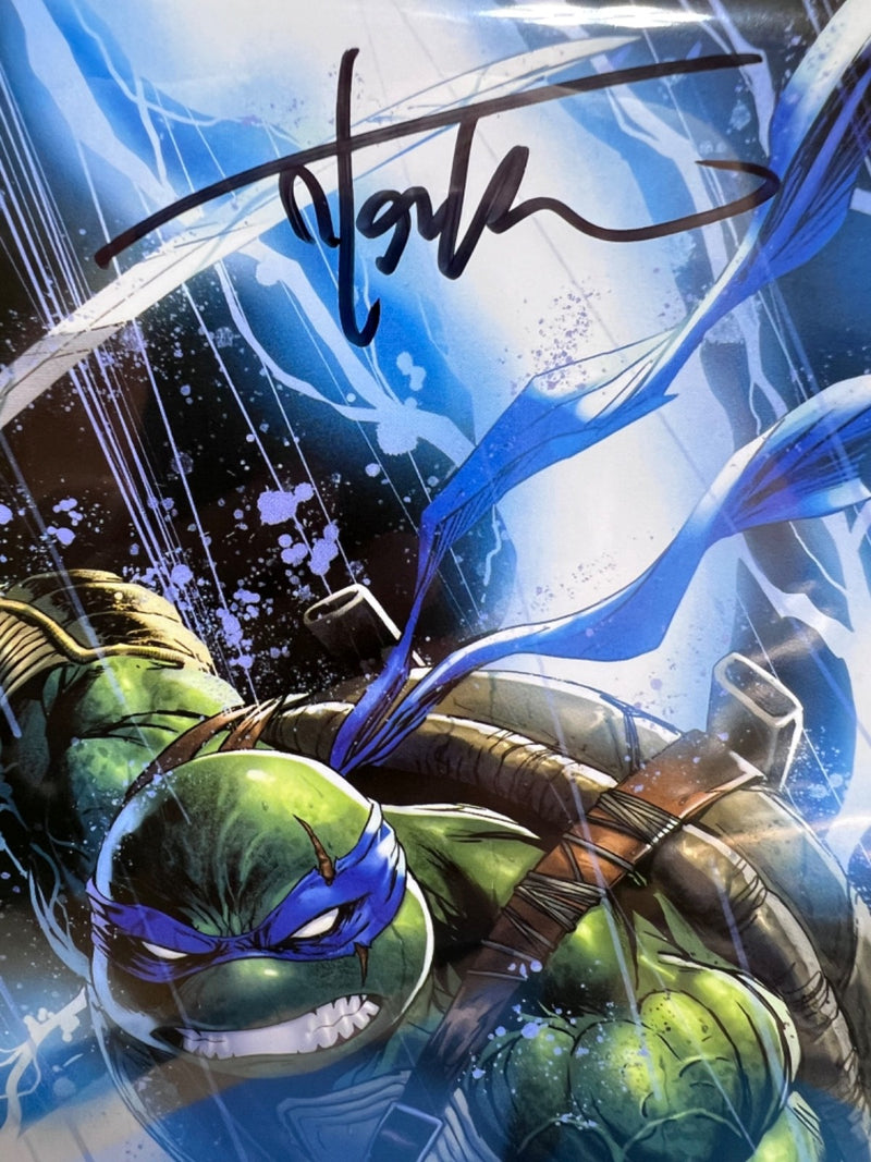 TMNT TEENAGE MUTANT NINJA TURTLES #300 SIGNED VIRGIN EXCLUSIVE LEO - KIRKHAM