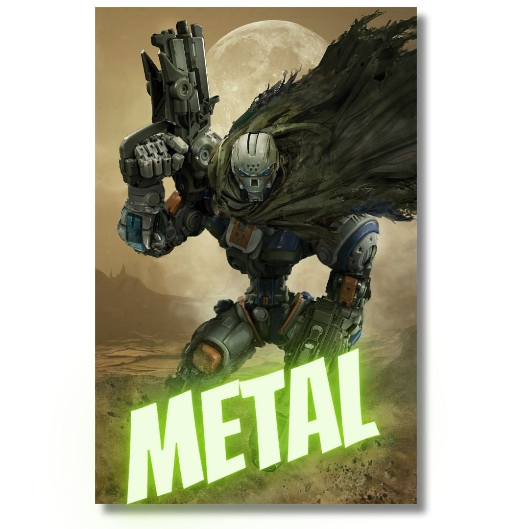ASTROBOTS #1 METAL VIRGIN EXCLUSIVE - GALLAGHER - WRITER OF TRANSFORMERS LTD 40