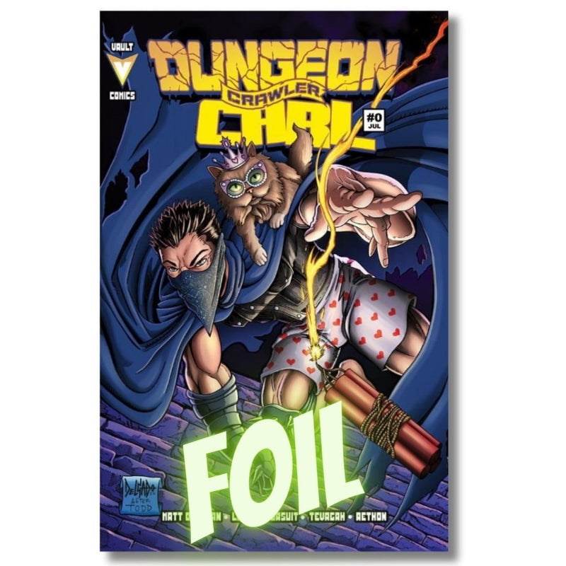 DUNGEON CRAWLER CARL #0 EXCLUSIVE FOIL KEVIN DELGADO SET - SPAWN HOMAGE  LTD 100
