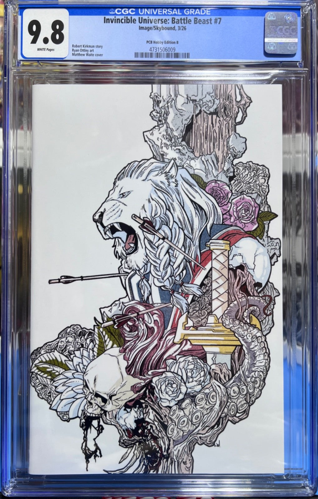 9.8 CGC BATTLE BEAST #7 MEGACON VIRGIN EXCLUSIVE - WAITE - LTD 1K - INVINCIBLE