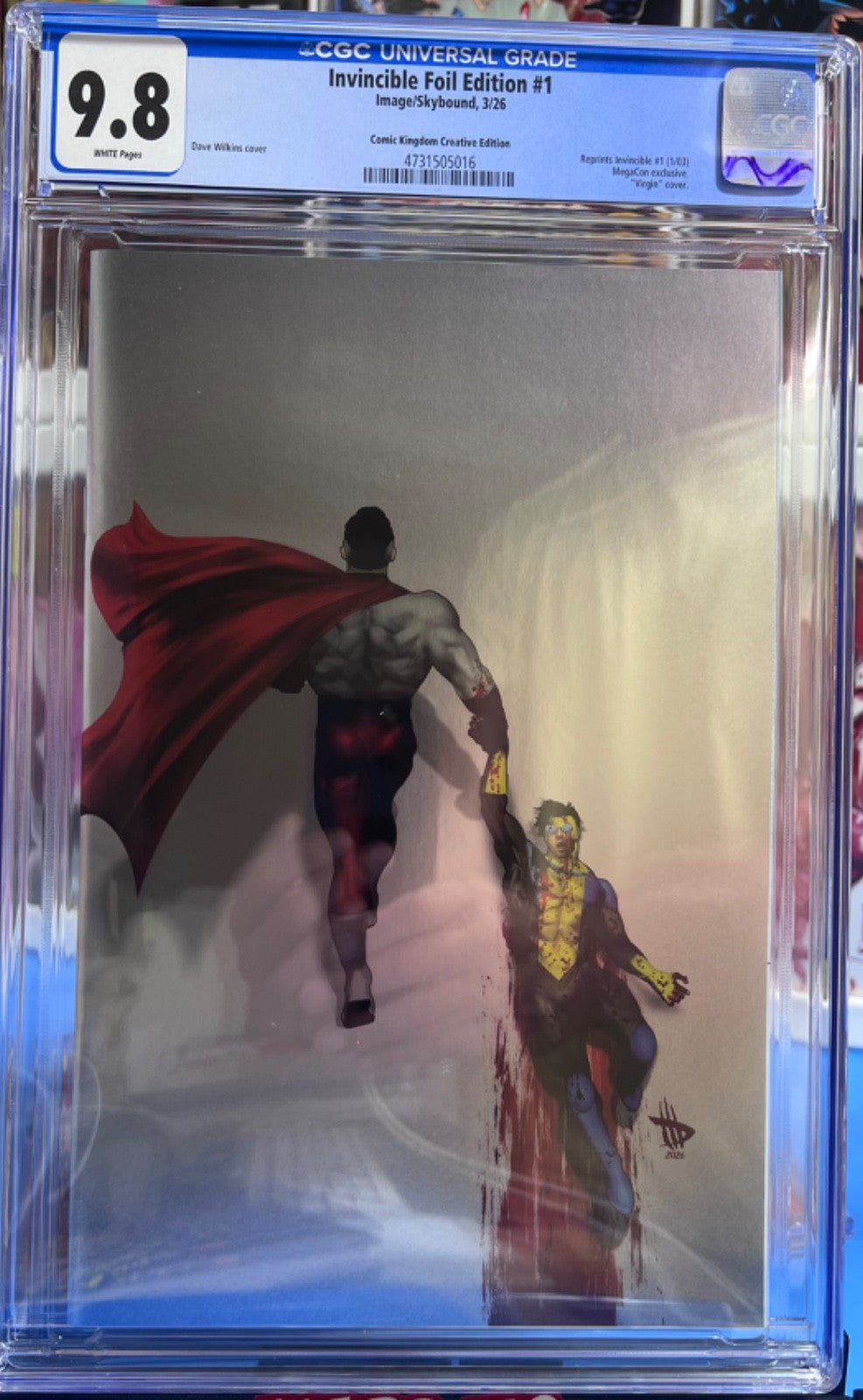9.8 CGCINVINCIBLE #1 MEGACON FOIL EXCLUSIVE FACSIMILE - WILKINS LTD 1500 (AKIRA)