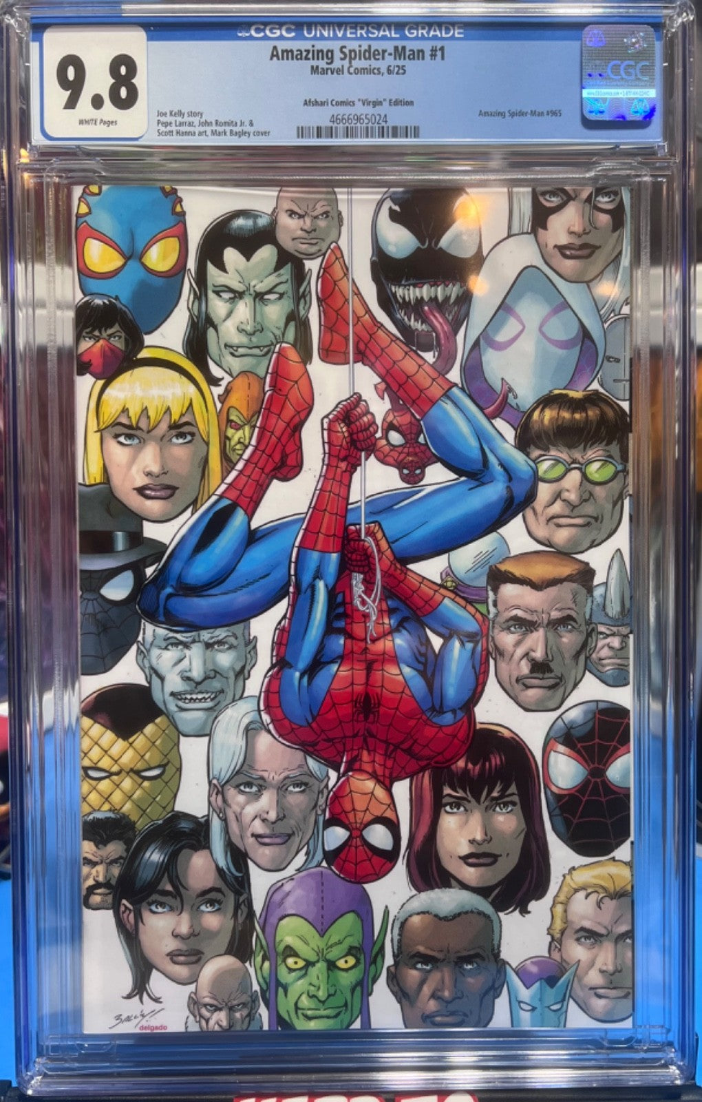 9.8 CGC AMAZING SPIDER-MAN #1 EXPO VIRGIN EXCLUSIVE (2025) BAGLEY HOMAGE