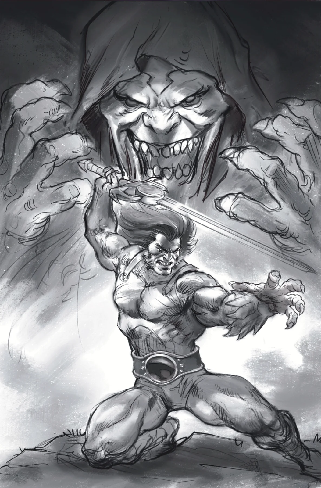 THUNDERCATS #1 PARRILLO 1:15 SKETCH & 1:25 VIRGIN SKETCH - INCENTIVE SET
