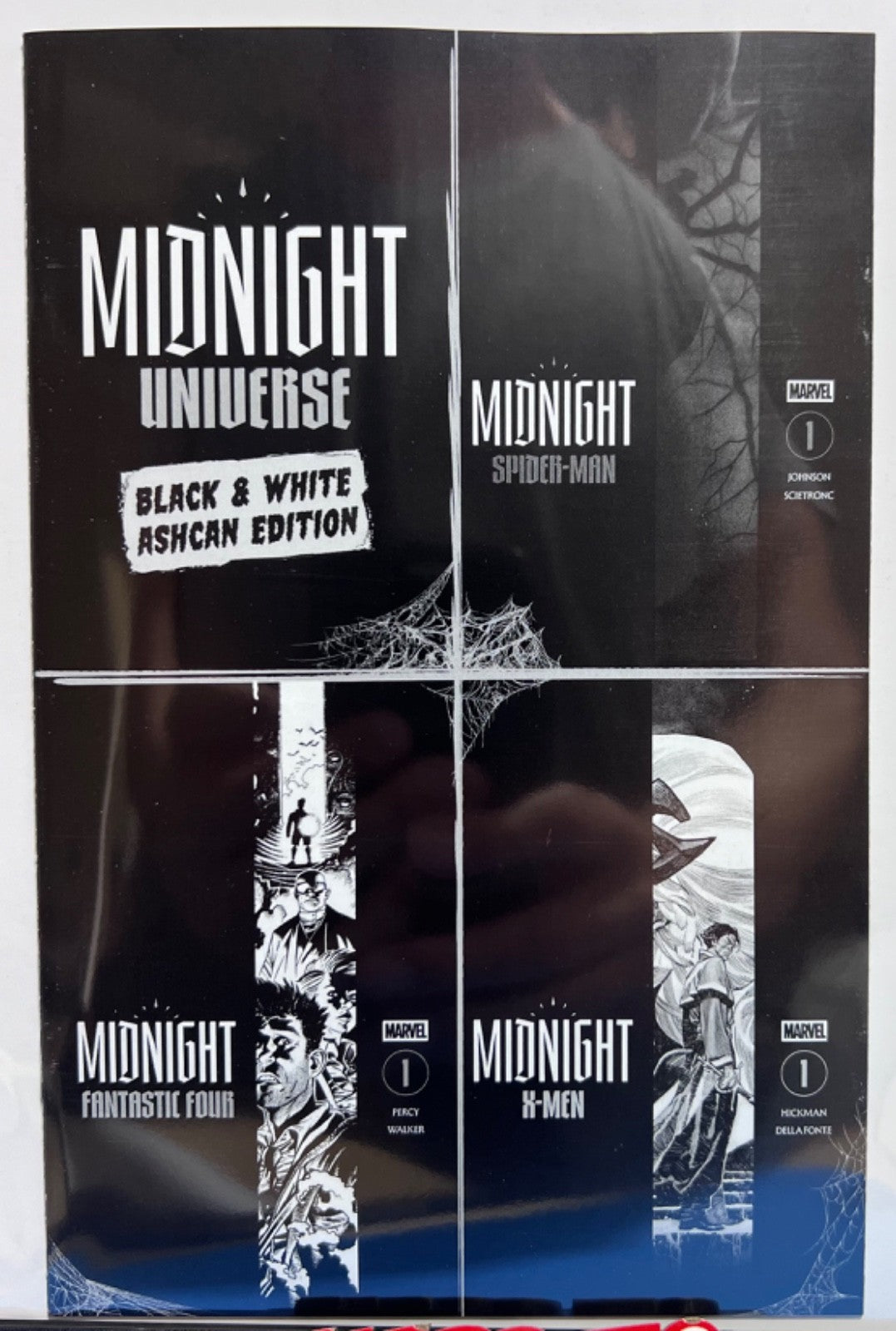 MARVEL MIDNIGHT UNIVERSE #1 B&W ASHCAN EDITION SPIDER-MAN/FF/X-Men 1ST APP