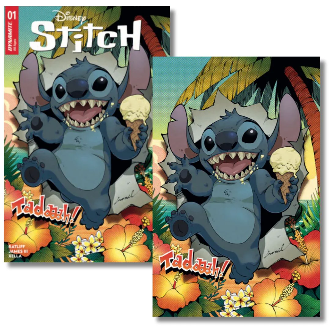 DISNEY STITCH #1 EXCLUSIVE VIRGIN/TRADE SET - GODTAIL