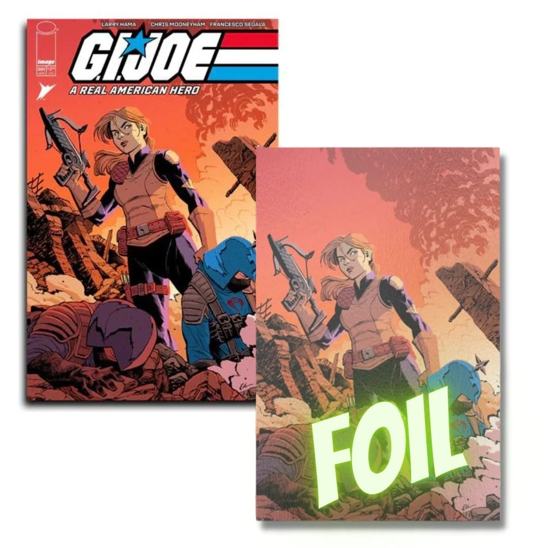 G.I. JOE #301 EXCLUSIVE TRADE & FOIL VIRGIN SCARLETT- YOUNG - IMAGE 2023- LE 500