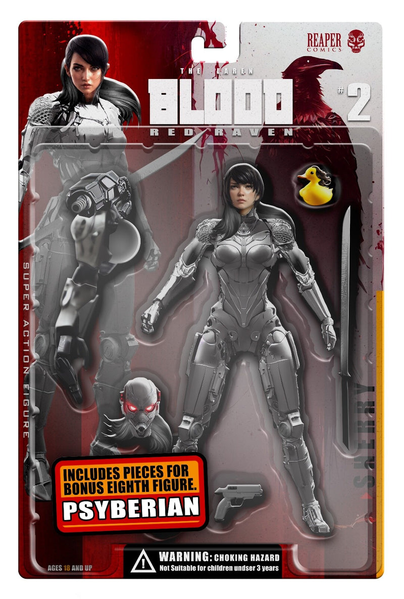 🔥 BLOOD RED RAVEN #2 EXCLUSIVE FOIL & ACTION FIGURE VARIANT - LTD 40 - NM