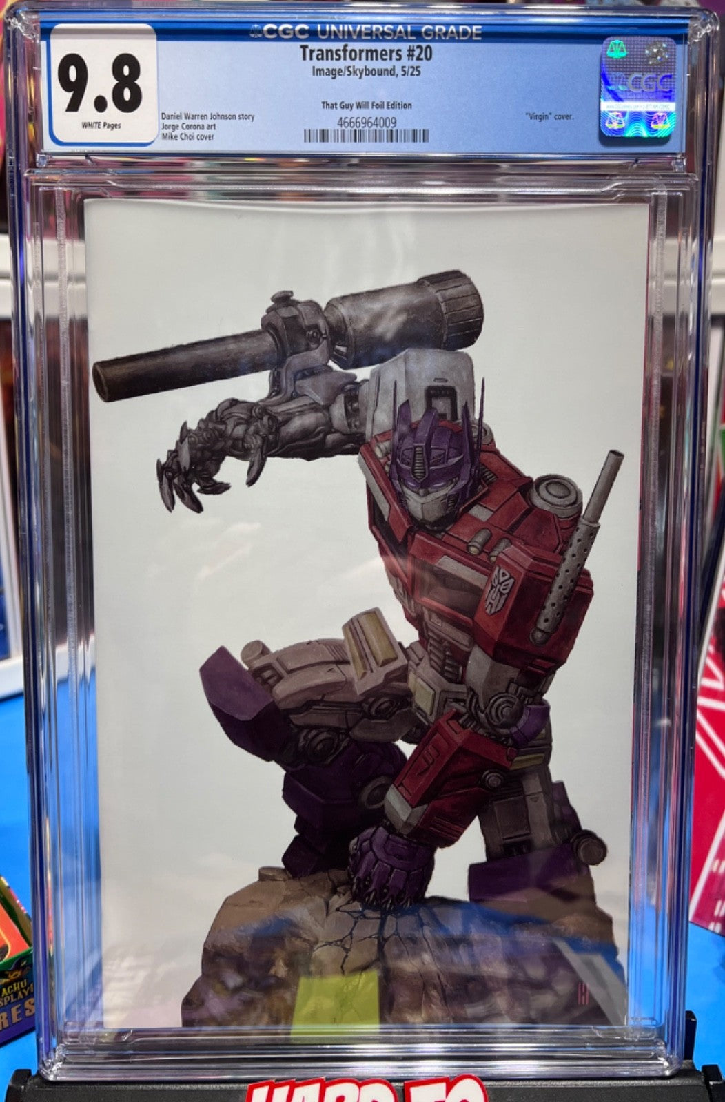 9.8 CGC TRANSFORMERS #20 EXCLUSIVE SPOT FOIL VIRGIN - MIKE CHOI  - 1ST APP!!!