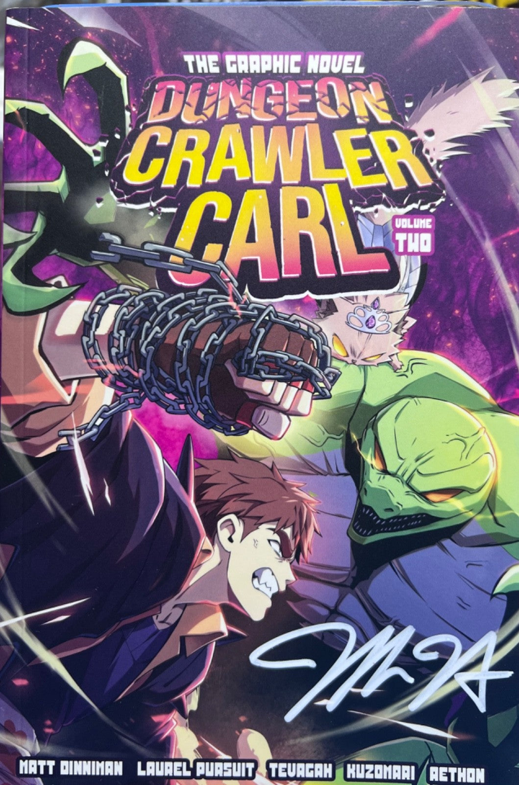 DUNGEON CRAWLER CARL Vol. 2 TPB SIGNED JEFF HAYES W/COA
