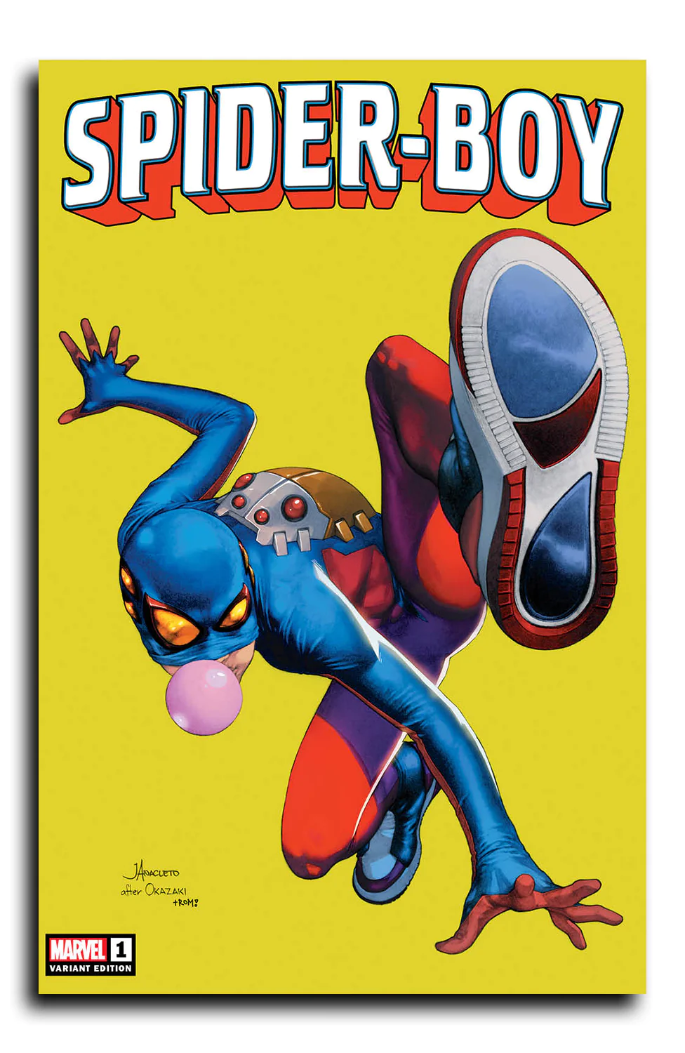 SPIDER-BOY #1 - EXCLUSIVE COLOR SPLASH & TRADE - Jay Anacleto - BUBBLE GUM